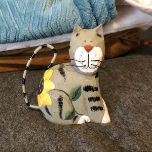Wooden cat trinket